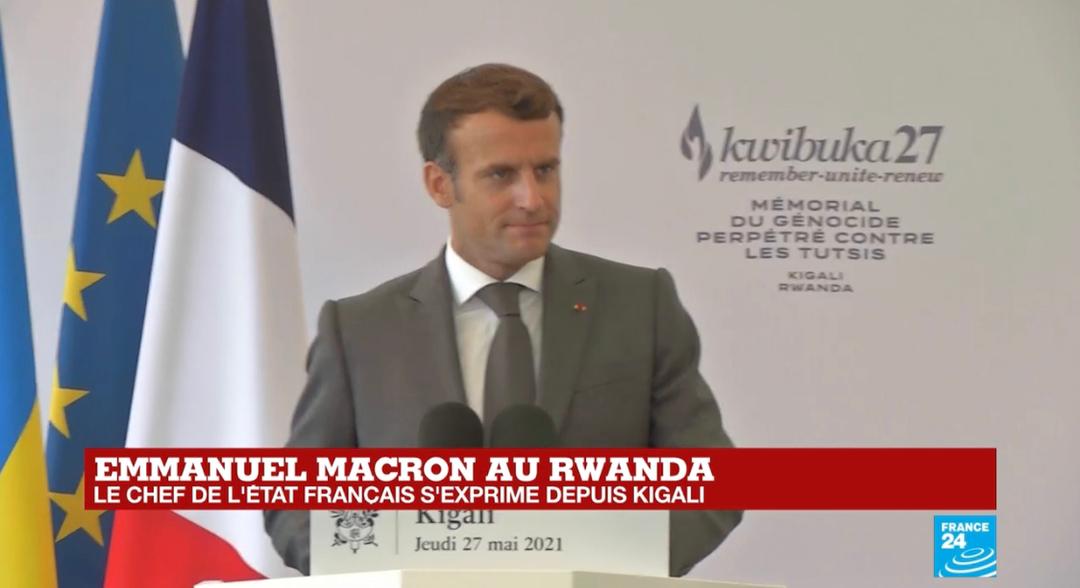 Emmanuel Macron à Kigali 