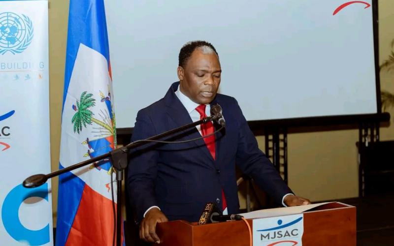 Le Ministre de la Jeunesse des Sports et de l’Action Civique, Dumas Pythagore